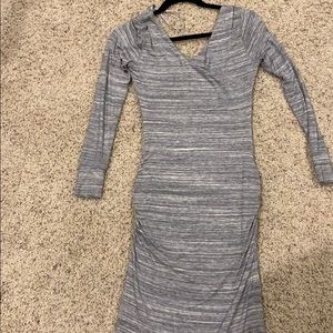 Form fitting banana republic midi dress